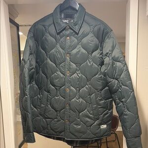 Jachs Men’s Quilted puffer flannel lined Green (Kalamatra)  Jacket -